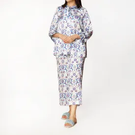 2PC- Shamooz Silk Printed Shirt & Trouser PS3355