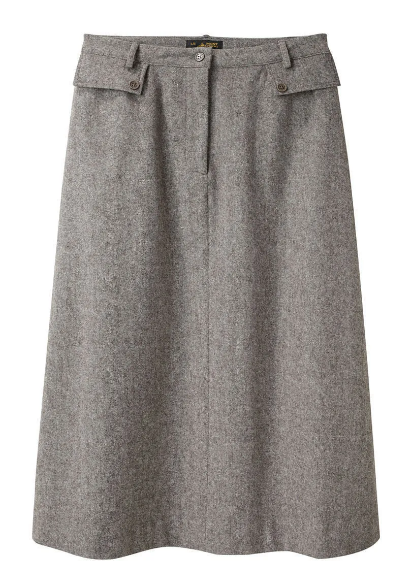 A-Line Tweed Skirt