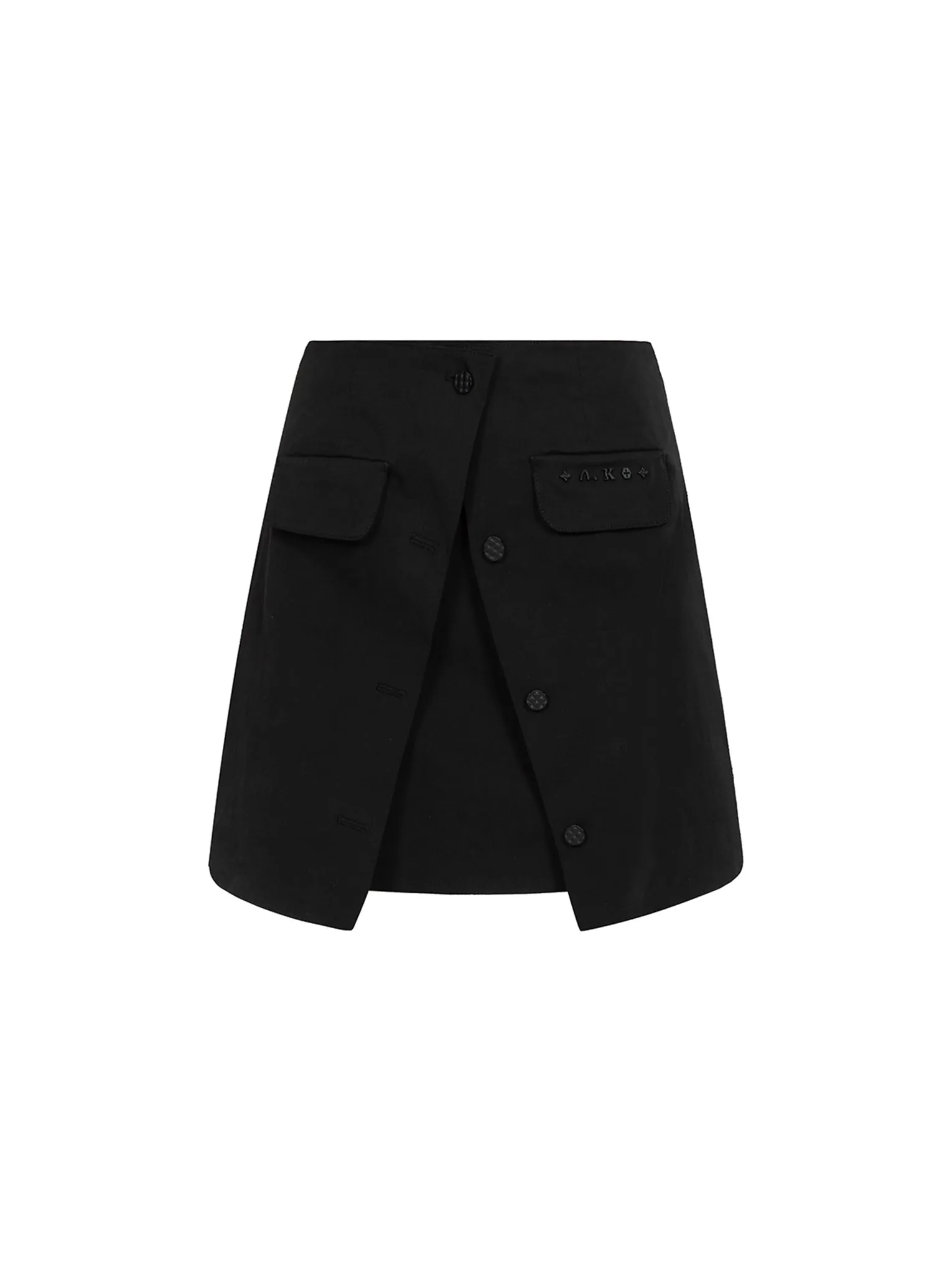 A-Line Wrap Mini Skirt