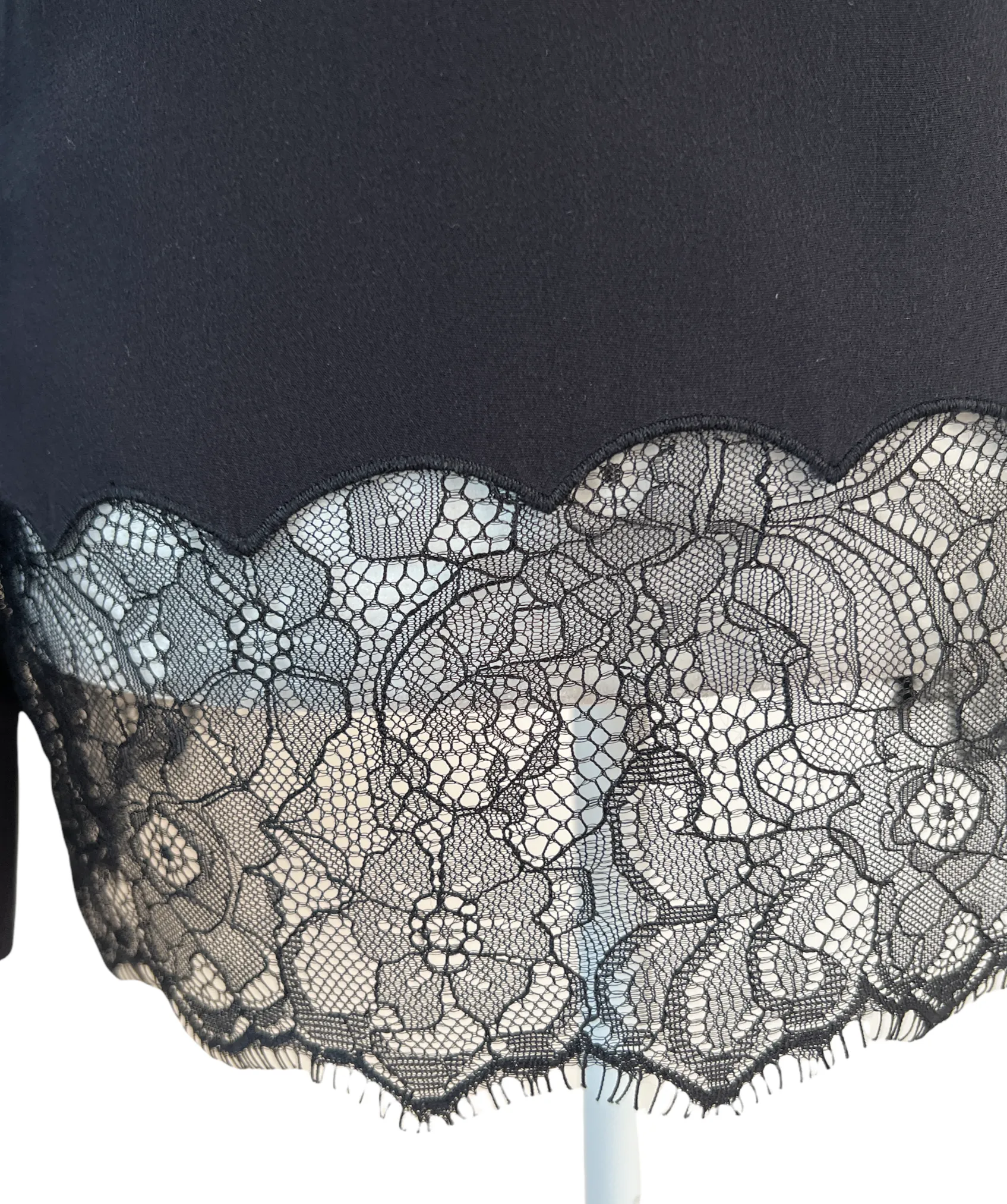 Black and Lace Shirt - XS