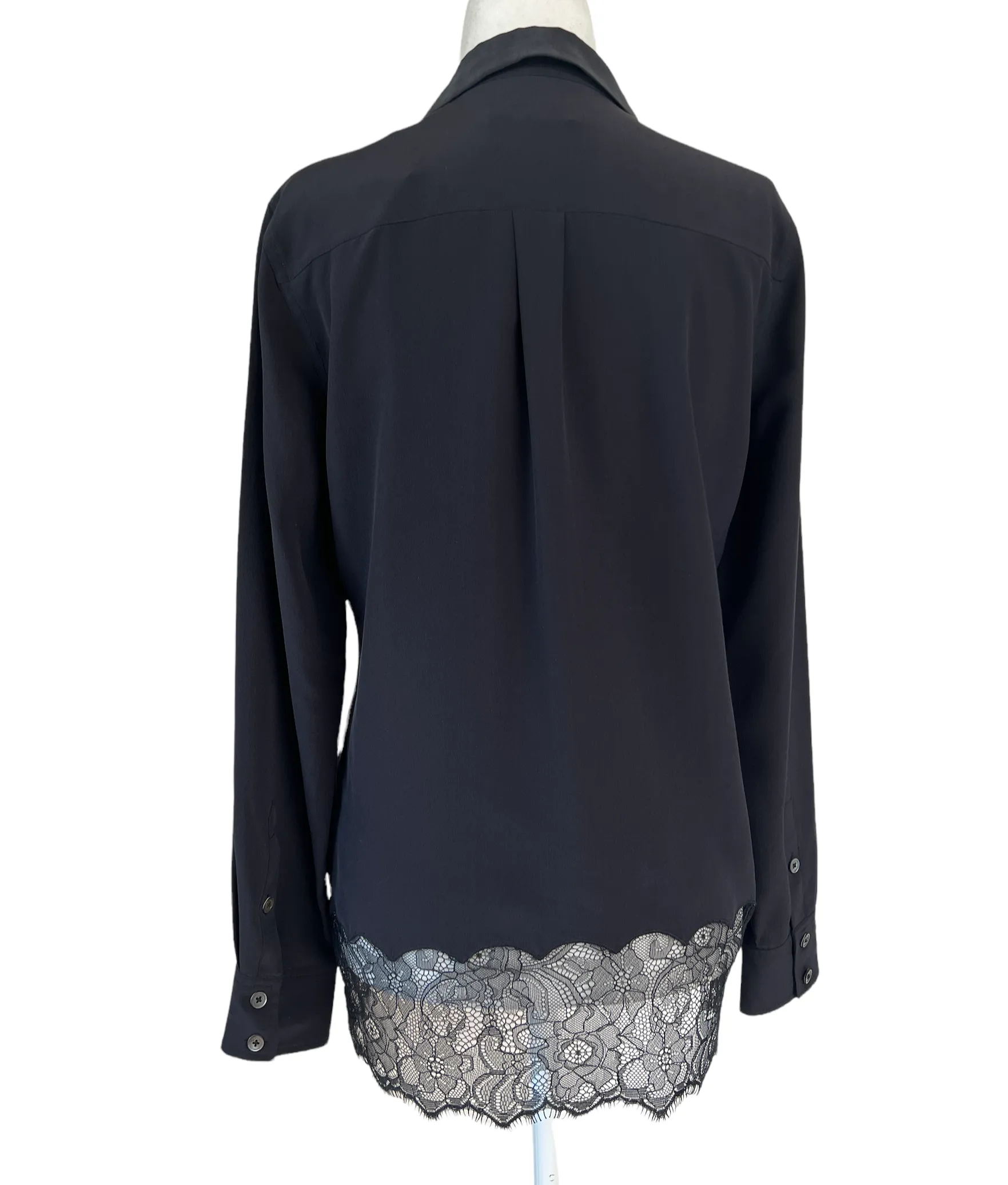 Black and Lace Shirt - XS