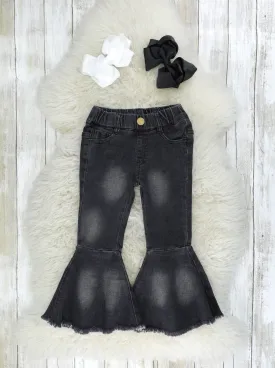 Black Denim Bell Bottoms