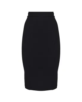 Black High Waist Pencil Skirt