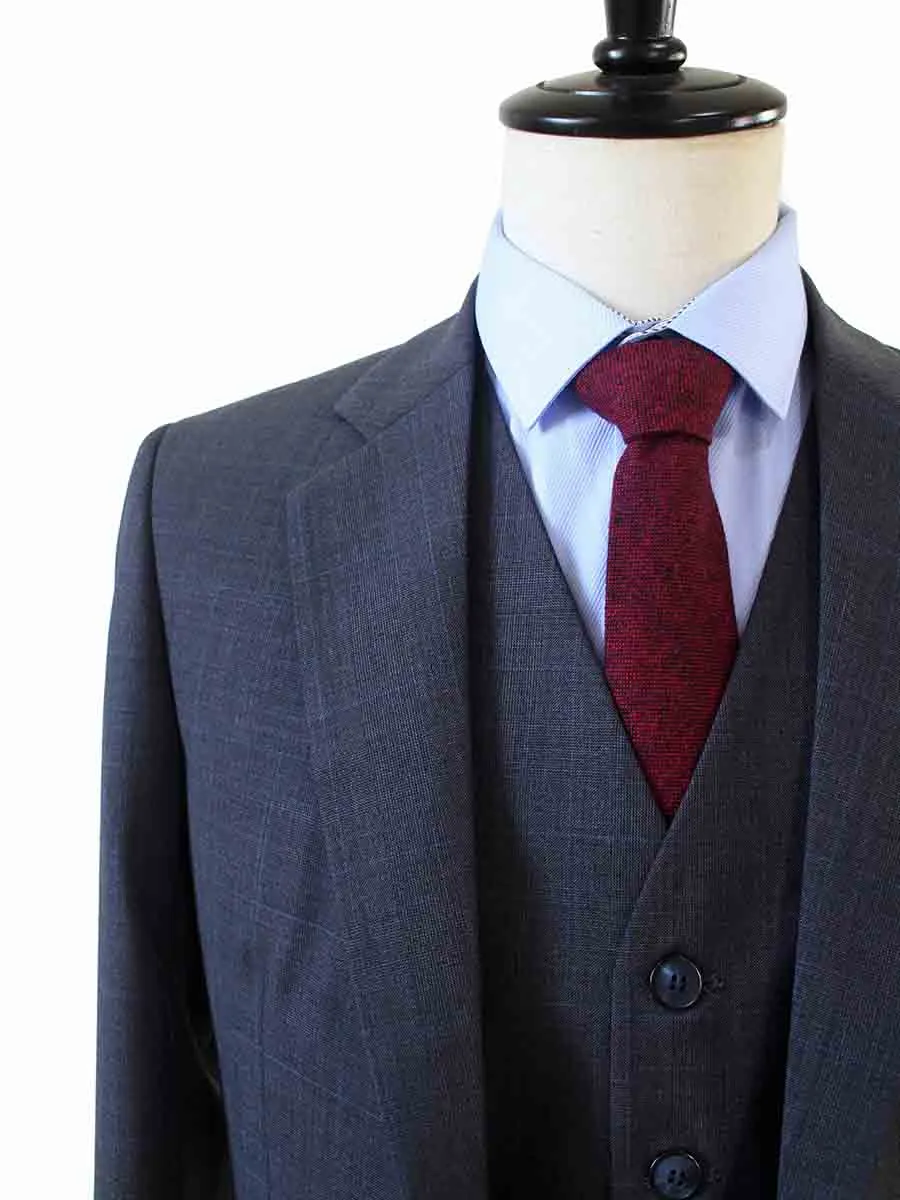 CHARCOAL PRINCE OF WALES CHECK SUIT