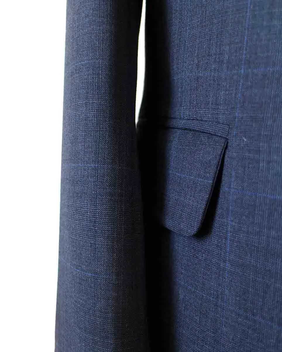 CHARCOAL PRINCE OF WALES CHECK SUIT