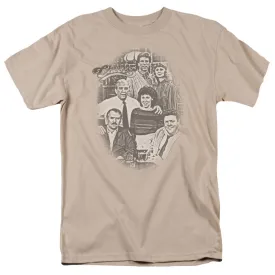 Cheers Original Cast Mens T Shirt Sand