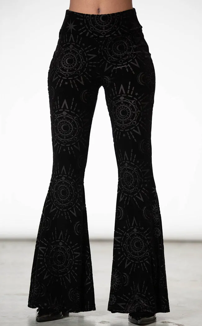 Evil Eye Burnout Bell Bottoms