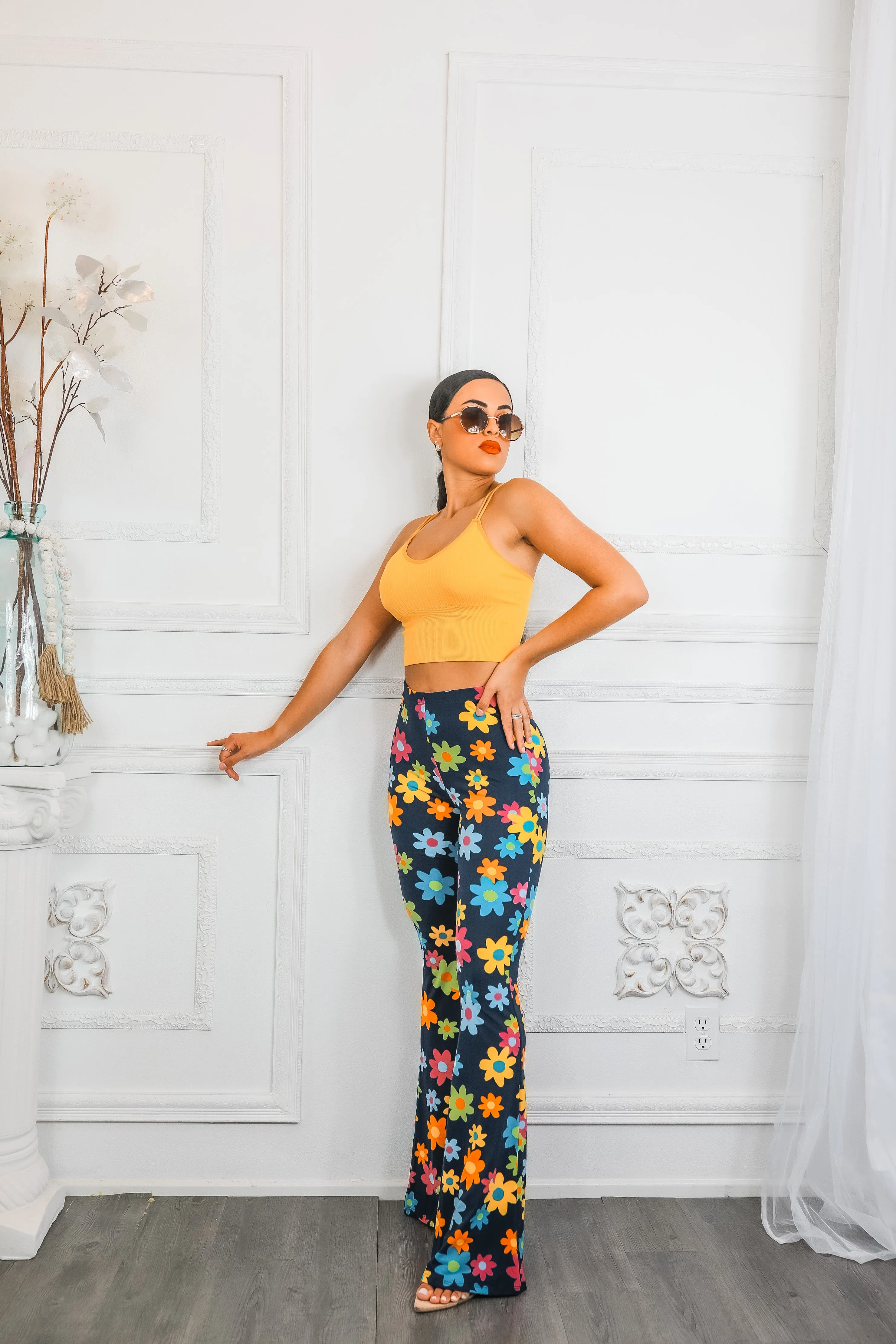 Floral Explosion Bell Bottoms