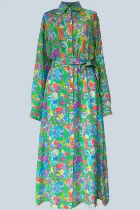 Gaia Petite Fleur Shirt Dress