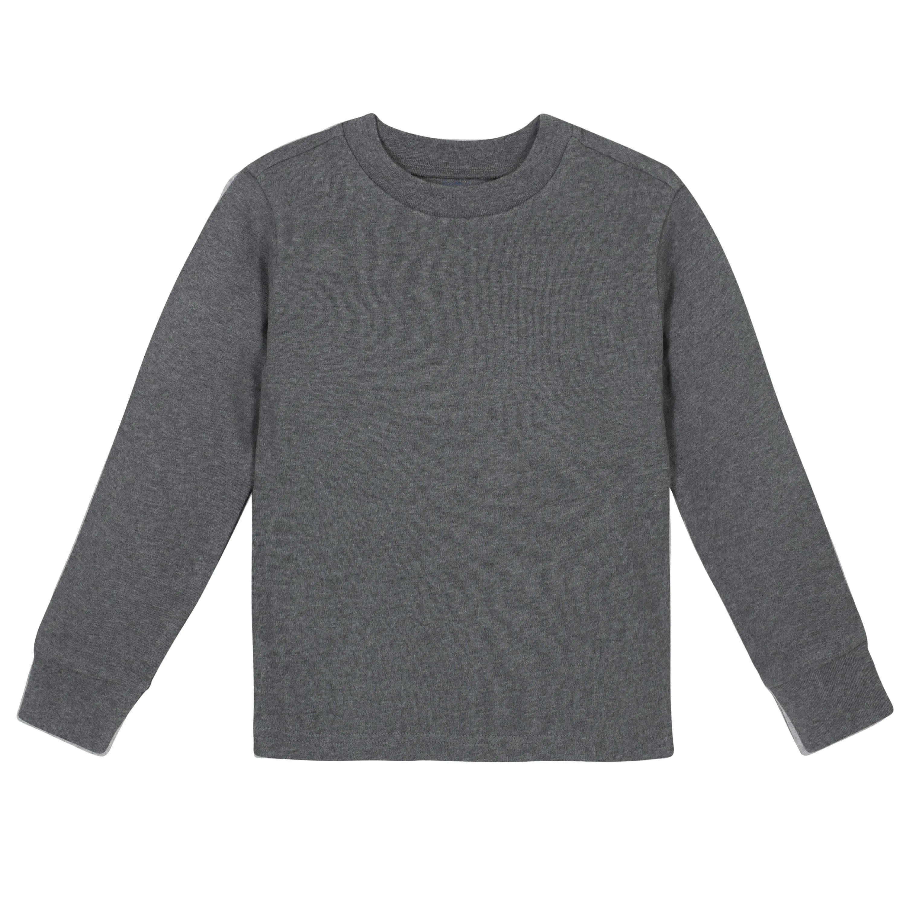 Gray Classic Long Sleeve Tee Shirt