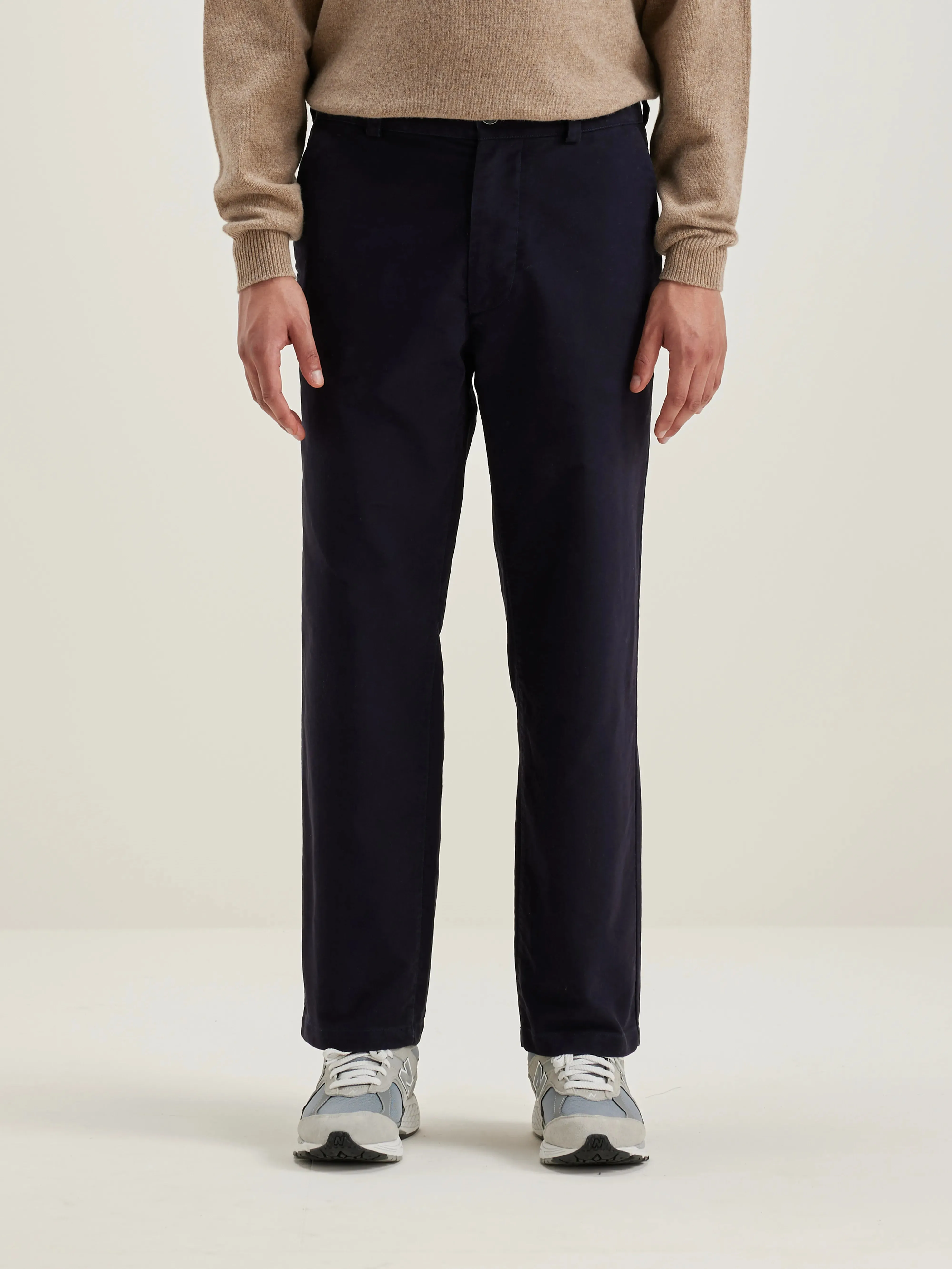 Jaggot straight trousers (242 / M / BLACK BLUE)