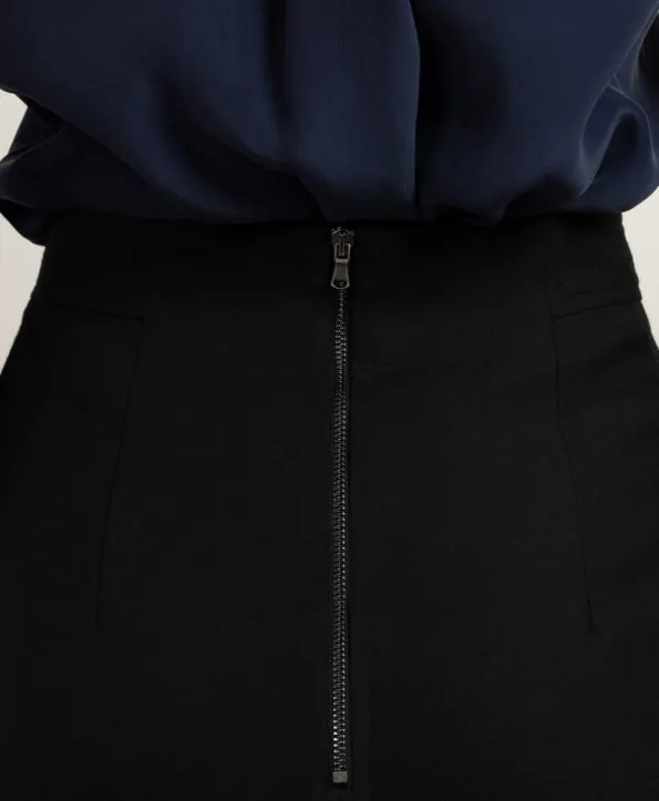 Knee-Length Prime Pencil Skirt Black