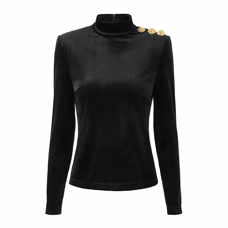 Long Sleeve Black Velvet Top Mini Skirt Suit