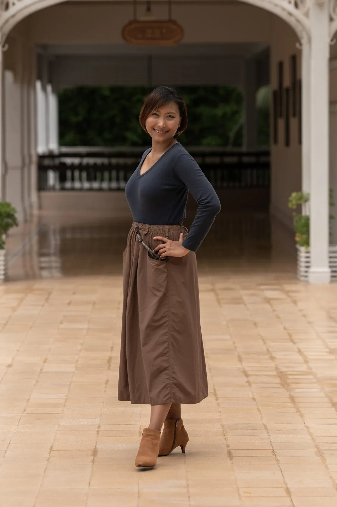 Macabi Slim Skirt - Mocha