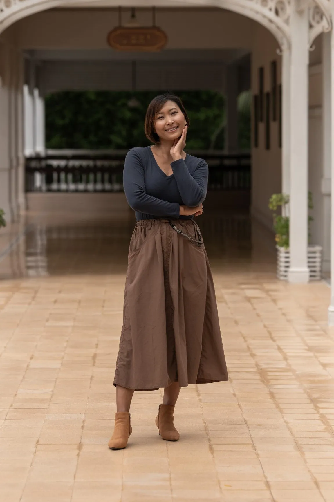 Macabi Slim Skirt - Mocha