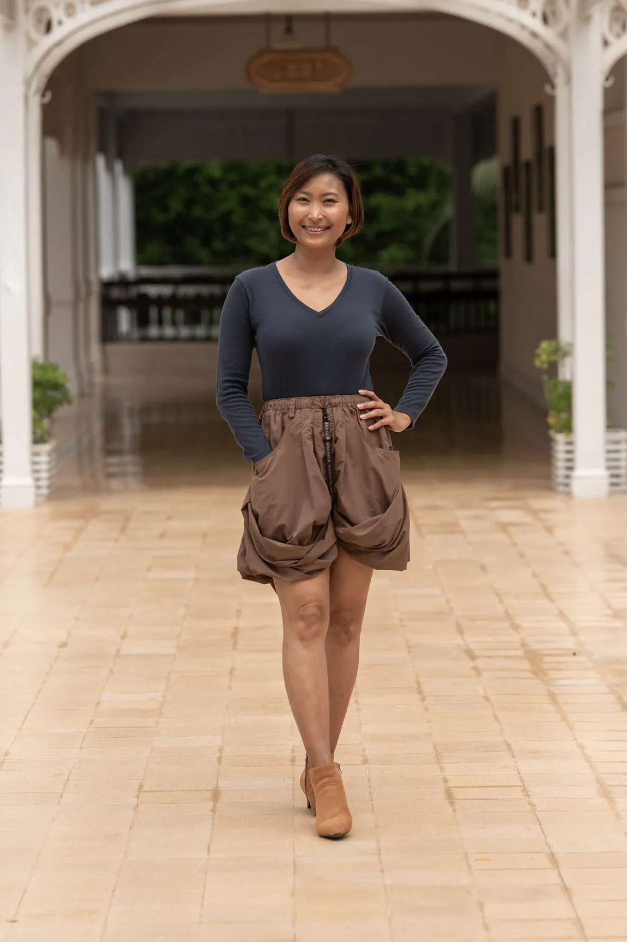 Macabi Slim Skirt - Mocha