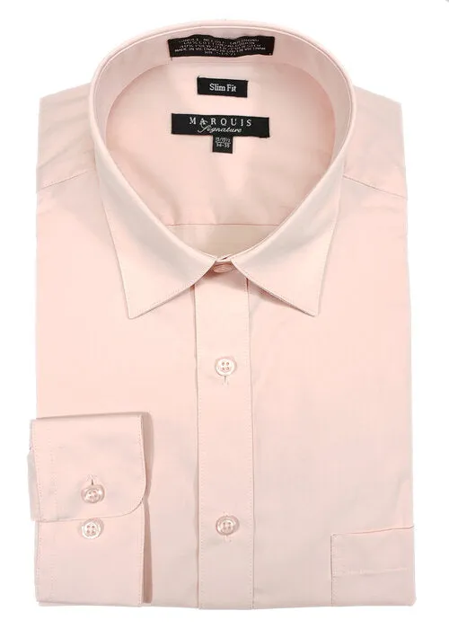 Men's Dress Shirt Button Down Slim-fit | By Marquis | 009SL