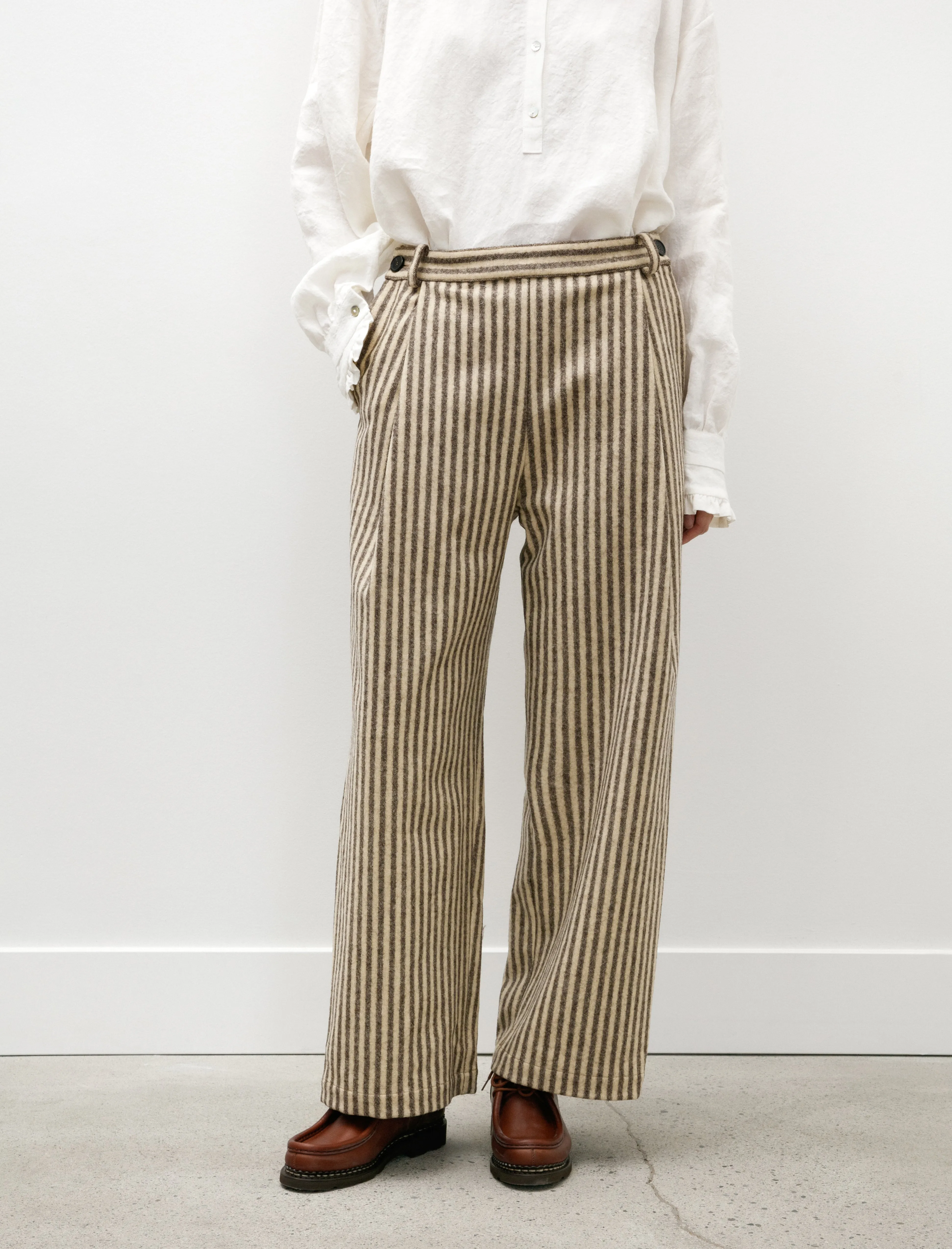 Portugese Striped Wool Georgia Trousers