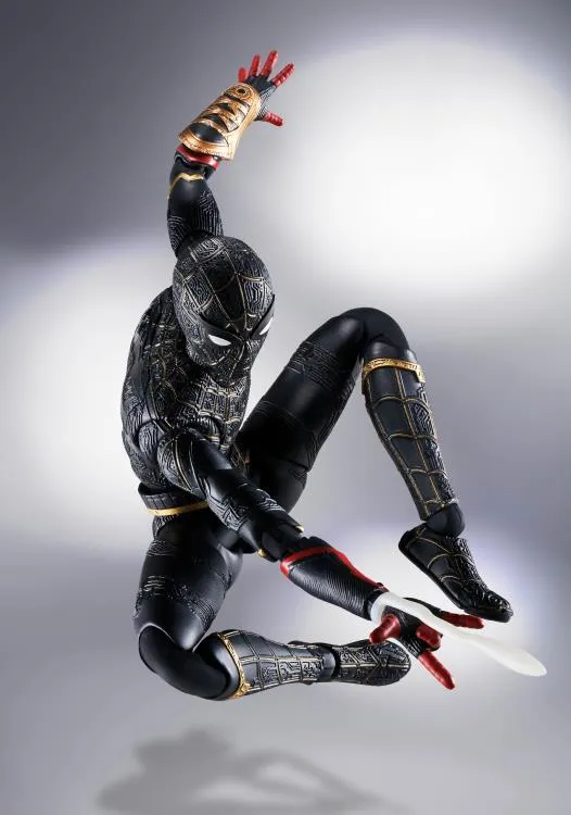 S.H. Figuarts Spiderman No Way Home Spider-Man Black and Gold Suit Action Figure (JP Ver)