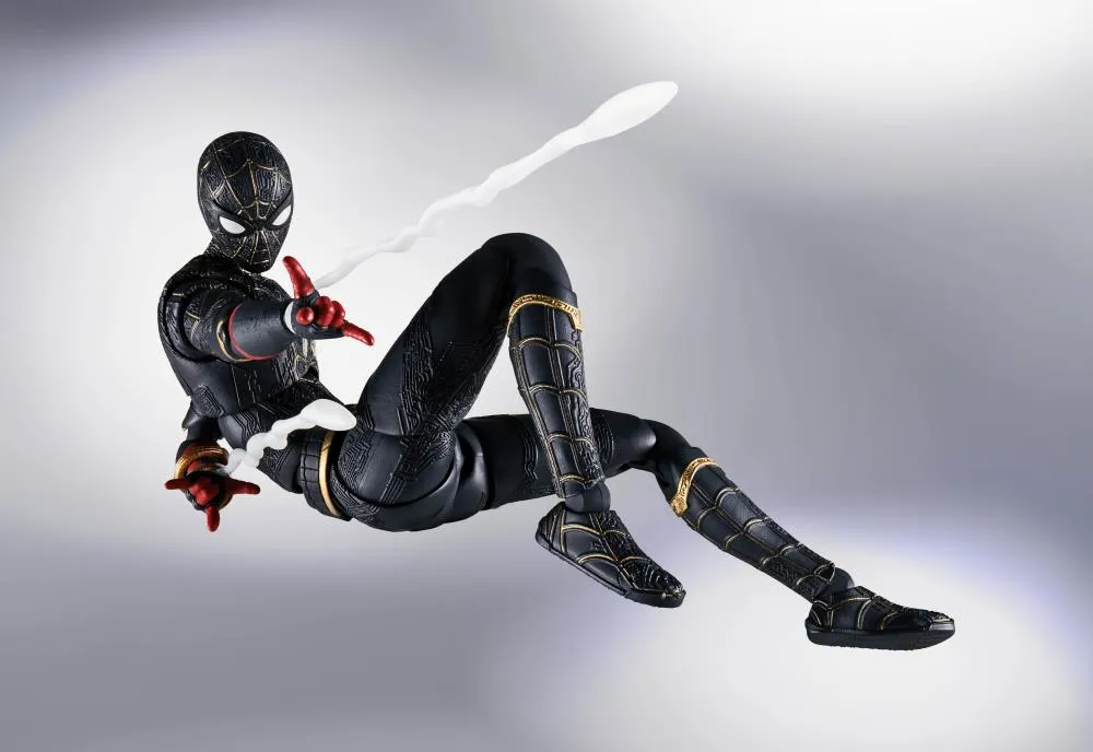 S.H. Figuarts Spiderman No Way Home Spider-Man Black and Gold Suit Action Figure (JP Ver)