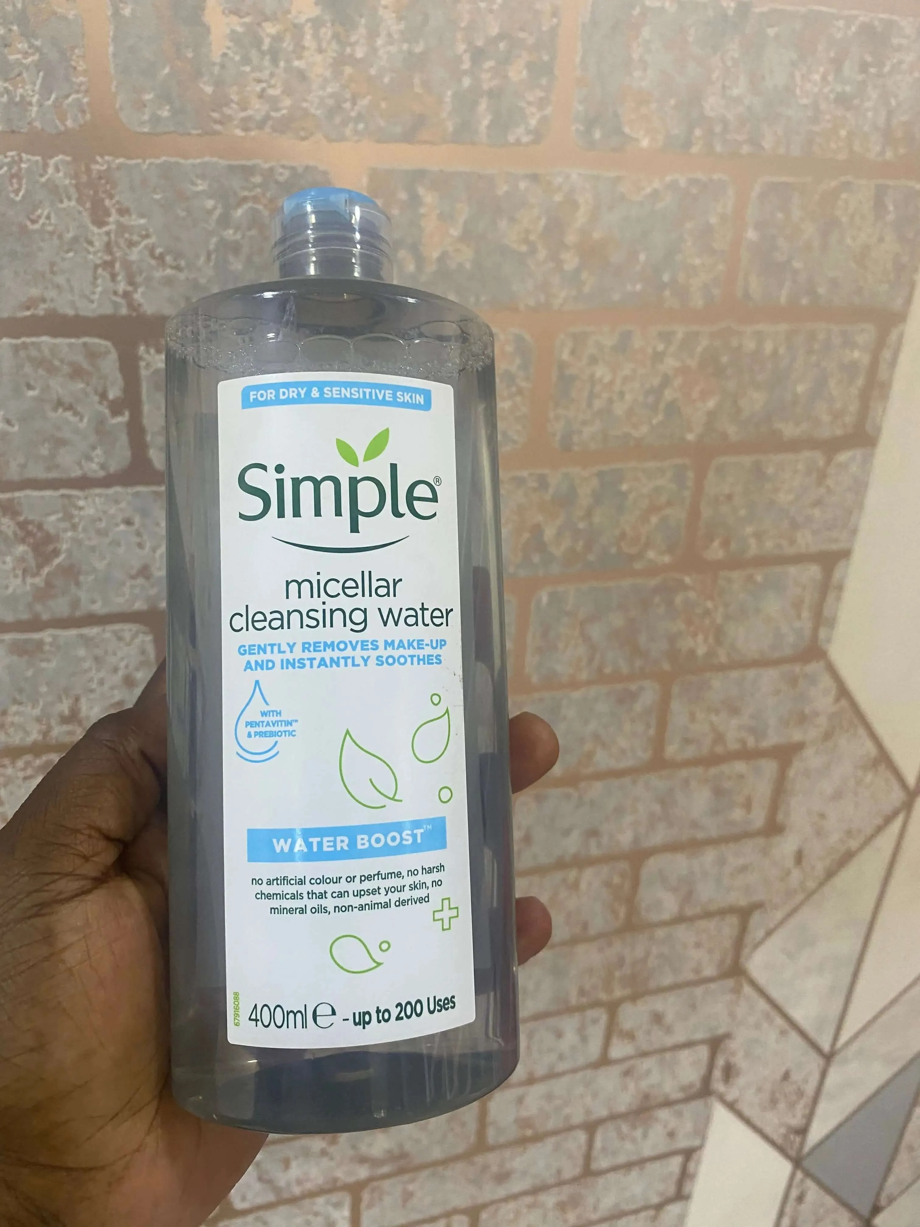 Simple Micellar Cleansing Water- Water boost