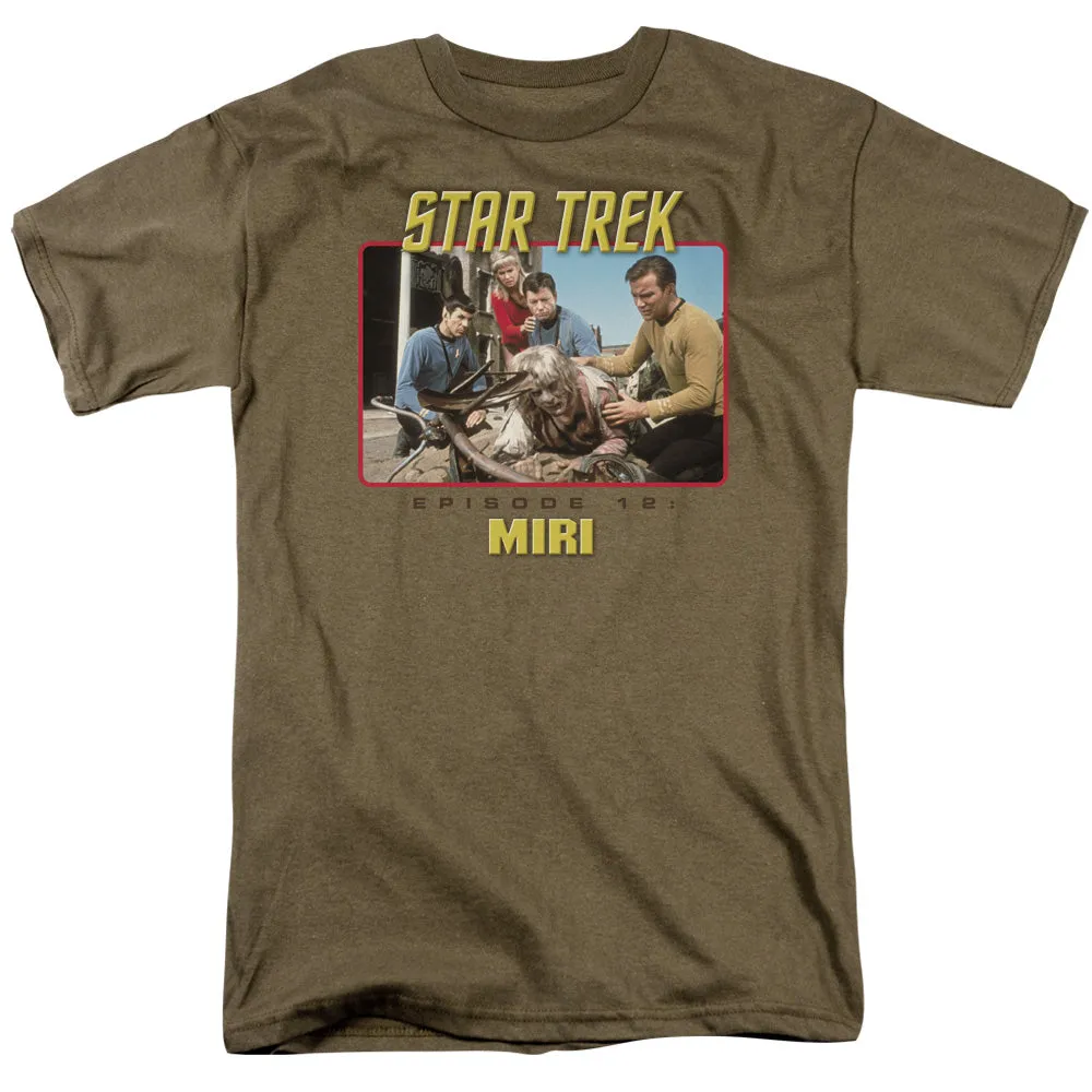 Star Trek Original Episode 12 Mens T Shirt Safari Green