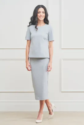 The Stella Skirt Light Heather Grey