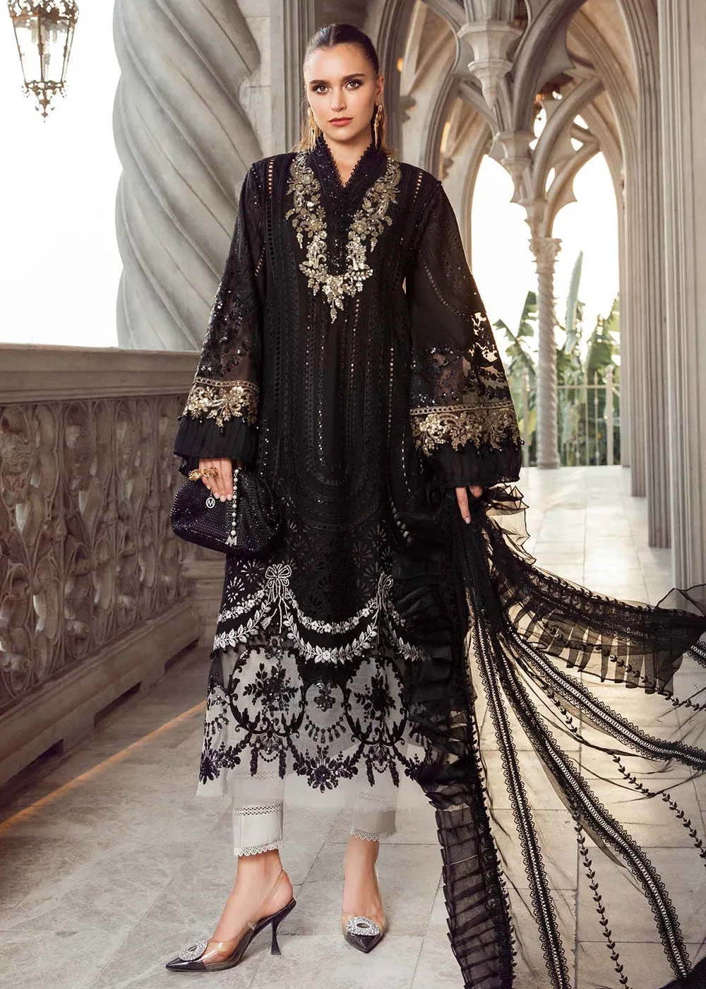 Unstitched Luxury Lawn Eid 2 Edition '24 by Maria B | EL-24-03