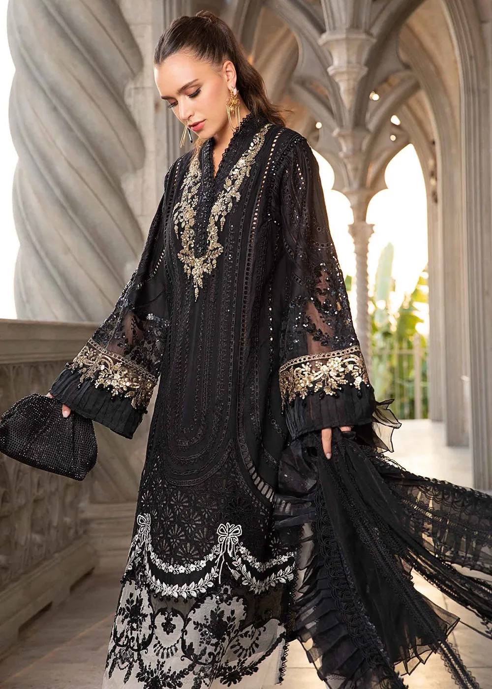 Unstitched Luxury Lawn Eid 2 Edition '24 by Maria B | EL-24-03