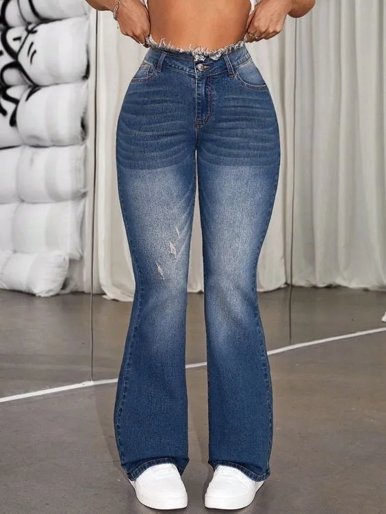 UNTAGGED BELL BOTTOM STRETCHY DENIM