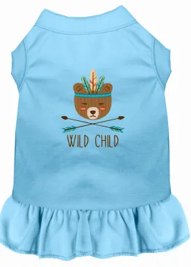 Wild Child Embroidered Dog Dress Baby Blue 4x (22)